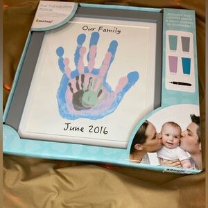 Pearhead “Our Family” Handprint Frame – New